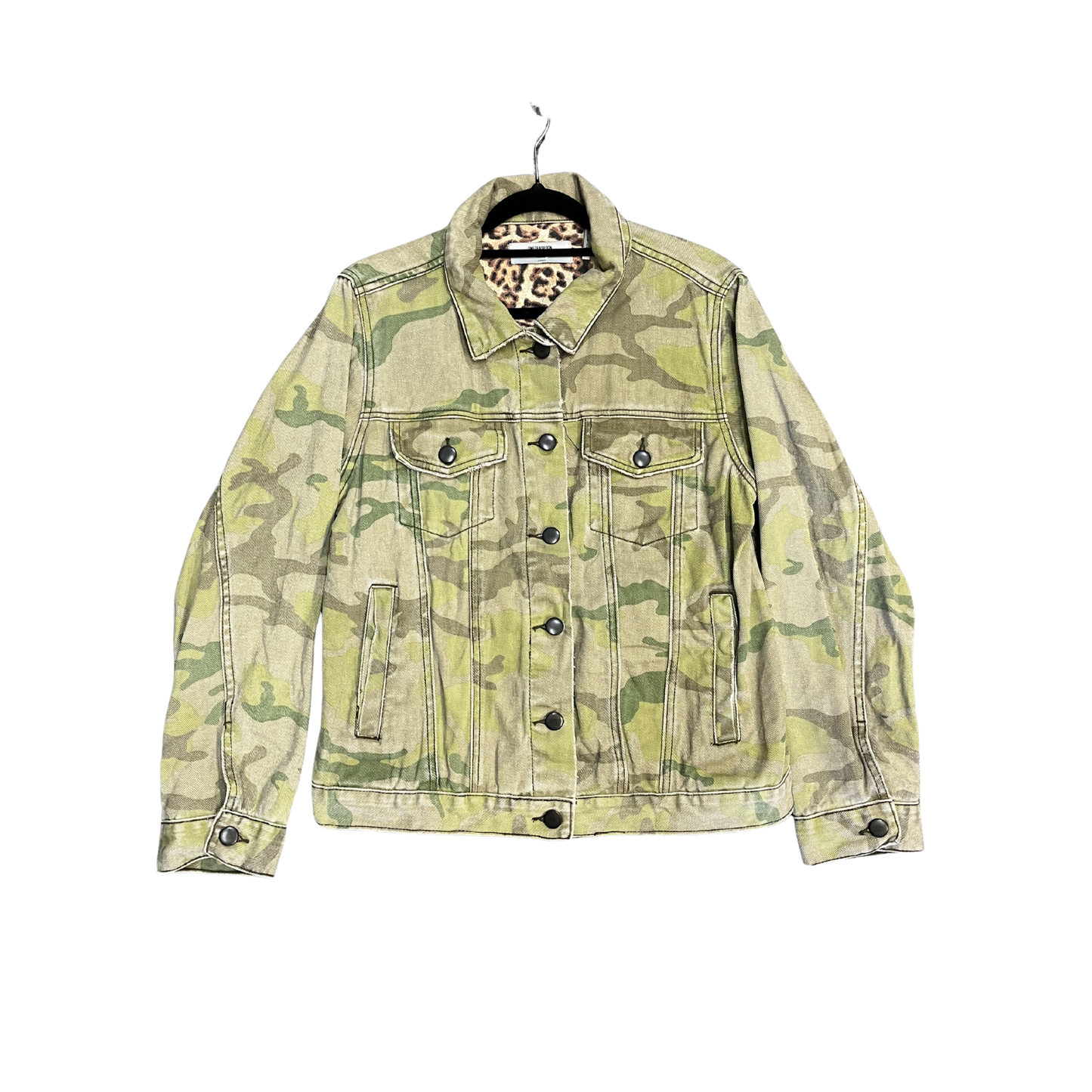 ONE TEASPOON Camo Denim jacket Y0526