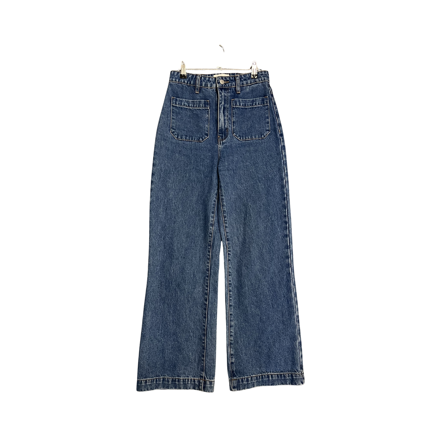 ROLLAS blue high waist wide leg jeans B0426