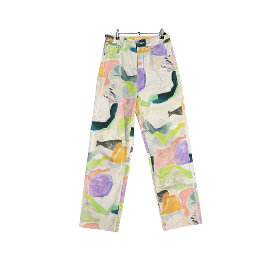 GORMAN White multicoloured Straigt leg jeasn R0426