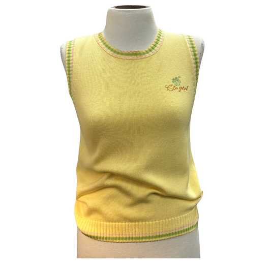 COCTVEE yellow green Sweater vest P0326
