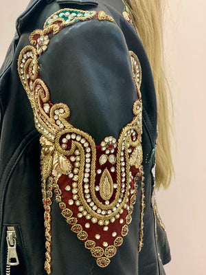 Queen Up-cycled Leather Jacket