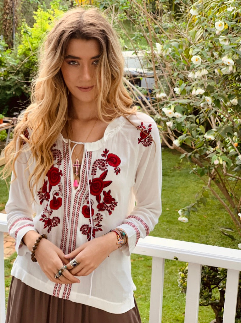 Chelsea Embroidered blouse