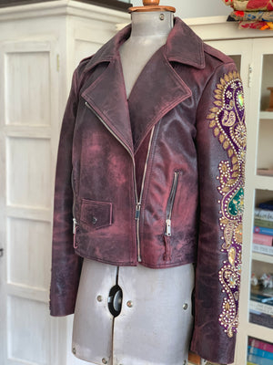 Ava up-cycled Leather Jacket