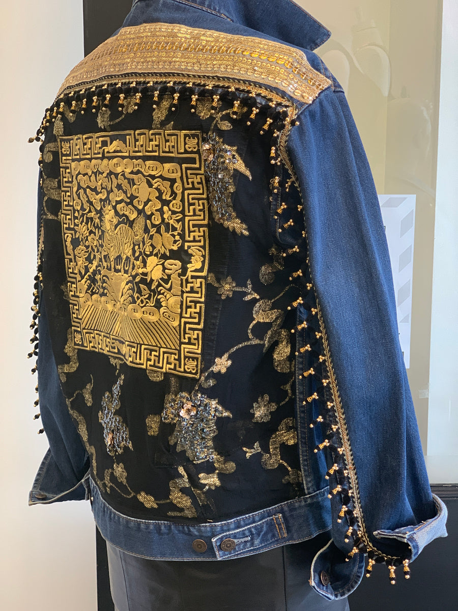 Opium Upcycled Levis Denim Jacket -Large